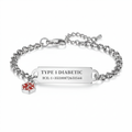 Medical Alert Bracelet with Custom Engraving