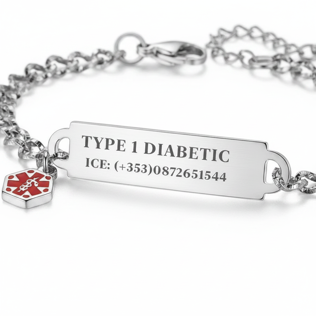 Medical Alert Bracelet with Custom Engraving