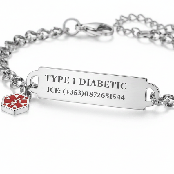 Medical Alert Bracelet with Custom Engraving